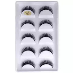 5 Pares De Cílios Postiços Naturais 3d Artificiais De Vison H13 X01 X08 G800 G803 G805 G806 na internet