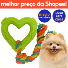 Brinquedo para Cachorro Coração e Osso de Plástico com Corda Savana Pet na internet