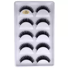 5 Pares De Cílios Postiços Naturais 3d - comprar online