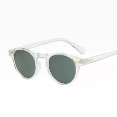 Óculos De Sol Redondo Unissexo UV400 Com Armação Pequena Para Uso Externo/Escuros Unissex - comprar online