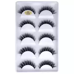 5 Pares De Cílios Postiços Naturais 3d Artificiais De Vison H13 X01 X08 G800 G803 G805 G806 na internet