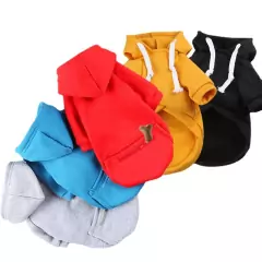 Roupas De Cachorro Moletom Com Capuz Para Cães Capuz Com Bolso Casaco De Inverno Cachorros E Grandes Chihuahua Pug Pet Jaquetas