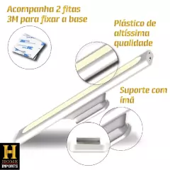 Luminária De Led Sobrepor Bastão Recarregável Sem Fio Com Suporte Magnético E Touch - comprar online