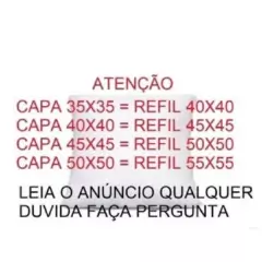 Enchimento Com 4 Unidade Refil Almofada 45x45 Silicone Kit Com 4 Unidades Branco - Lojão da Alemoa