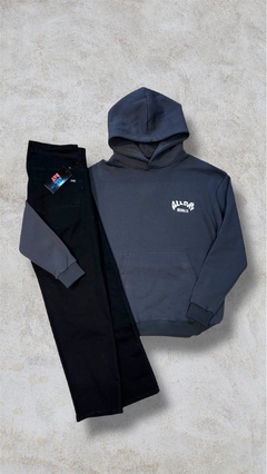 BUZO OVERSIZE + PANTALÓN BAGGY NEGRO OUTFIT ALLDAY - comprar online