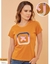 CAMISETA FEMININA TXC CUSTOM SLIM BORDADO MOSTARDA