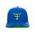 BONÉ TEXAS FARM - TF550 AZUL ROYAL/VERDE NEON