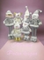 Set 3 monitos muñecos navideños pata largas 60 cms