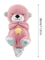 Nutria de respiración para bebé, juguete de peluche con sonido ligero, sensorial