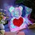 Oso Led luminoso, oso holográfico iridiscente, regalo de Navidad