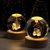 Pack 2 Esferas De Cristal Lámpara Noche Diseño Navidad 3d Bola 6cm - comprar online