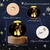 Imagen de Pack 2 Esferas De Cristal Lámpara Noche Diseño Navidad 3d Bola 6cm