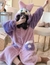 Bata De Baño De Polar Gruesa Para Mujer Con Capucha Kawaii