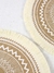 Pack 3 Individual Redondo Diseño De Egipto 38cm - Cataleya.store