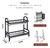 Escurridor De Platos De 2 Niveles Con Bandejas De Extraíbles Color Negro - tienda online