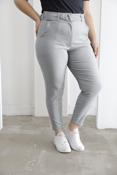 Pantalón Paris de bengalina plata en internet