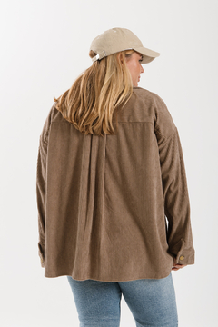 Imagen de Camisaco Zoe de corderoy Chocolate