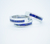 Safira azul, diamantes naturais. Anel ouro branco 18k. - comprar online