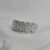 Anel Em Ouro branco 18k Com Diamantes. Em Estoque.