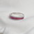 Anel Em Ouro Branco 18k Com Diamantes e Rubis. Em Estoque.