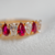 Anel Em Ouro branco 18k Com Diamantes e Rubis. Em Estoque.