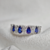 Anel Diamantes, Safiras Azuis, ouro branco 18k. Em Estoque! - comprar online