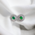 Brincos Esmeraldas e Diamantes. Ouro branco 18k. Em Estoque. - comprar online