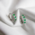 Brincos Esmeraldas e Diamantes. Ouro branco 18k. Em Estoque. - comprar online
