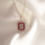 Pingente em Ouro Rosa 18k Com Diamantes e Rubis. em Estoque.