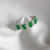 Anel Em Ouro branco 18k Com Diamantes e Esmeraldas Em Estoque. - Malaia Gems