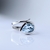 Topázio azul, anel prata 925. - Malaia Gems