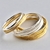 Anel Fíos de Ouro 18k.