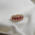 Anel Em Ouro Rosa 18k Com Diamantes e Rubis. Em Estoque. - comprar online