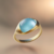 Anel Aguamarinha & Ouro 18k. - comprar online