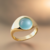 Anel Aguamarinha & Ouro 18k. - comprar online