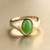 Anel Jade & Ouro Amarelo. - comprar online