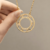 Círculo de Ouro, pingente, diamantes e ouro 18k. - comprar online