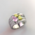 Anel Safiras Amarelas e Rosa. Ouro 18k. - comprar online