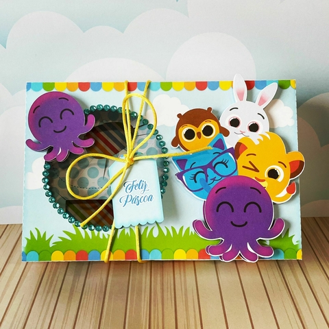Caixinha Mini Confeiteiro Personalizada Páscoa, Tema Bolofofo