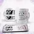 Caneca Porcelana Personalizada Alfabeto Floral + caixinha de brinde