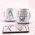 Caneca Porcelana Personalizada Alfabeto Floral + caixinha de brinde