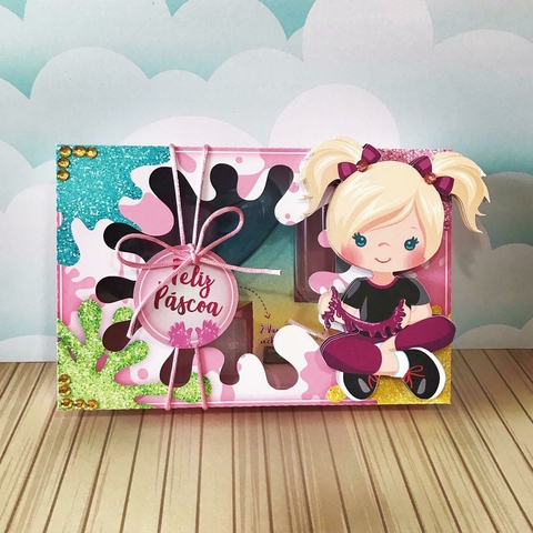 Caixinha Mini Confeiteiro Personalizada Páscoa, Tema Slime
