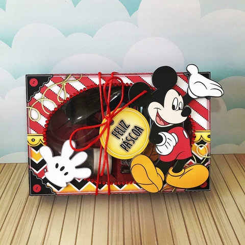 Caixinha Mini Confeiteiro Personalizada Páscoa, Tema Mickey
