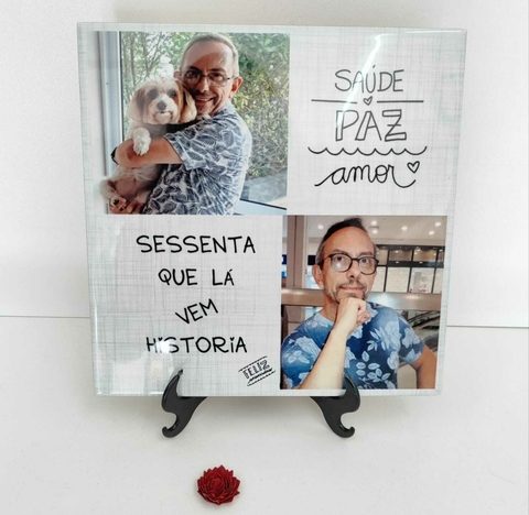 Quadro de Azulejo20x20 Personalizado com Foto, Frases ou Personagens - comprar online