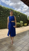 Conjunto Saia e Cropped - Azul Bic