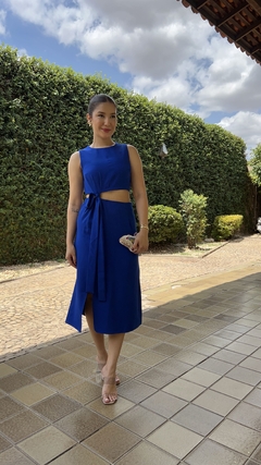 Conjunto Saia e Cropped - Azul Bic