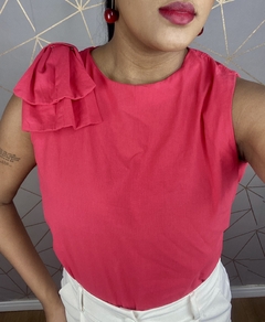 Blusa com aplicação de laço - loja online