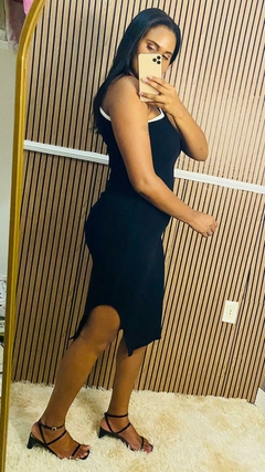 Vestido Midi Tricot Modal Premium Manga Nula - comprar online