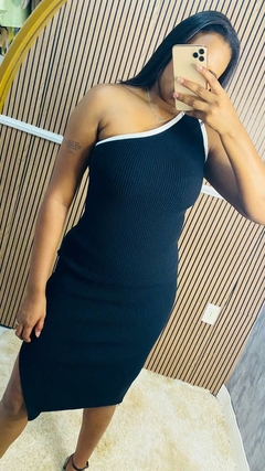 Vestido Midi Tricot Modal Premium Manga Nula