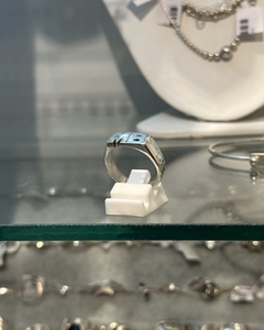 ANILLO SELLO INICIALES DE PLATA925